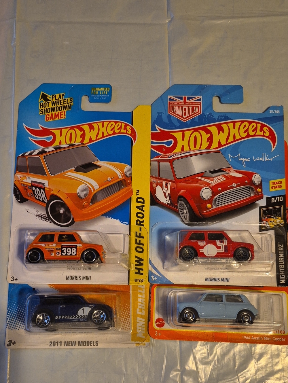 D6  Hot  Wheels matchbox  morris mini cooper  Lot Of 4